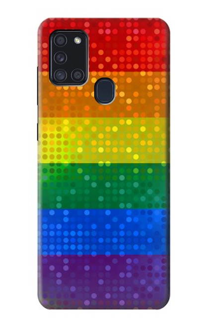 S2683 Rainbow LGBT Pride Flag Hülle Schutzhülle Taschen für Samsung Galaxy A21s