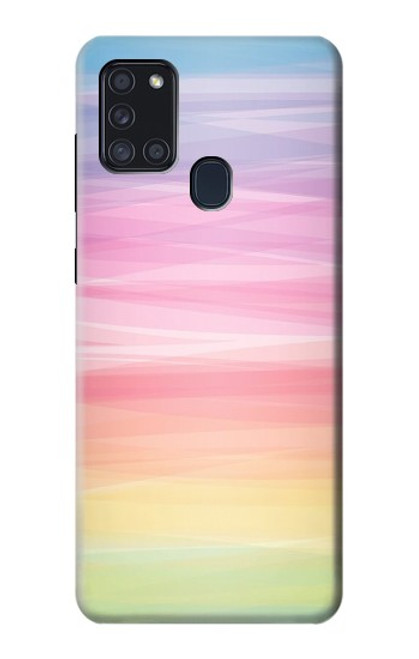 S3507 Colorful Rainbow Pastel Hülle Schutzhülle Taschen für Samsung Galaxy A21s