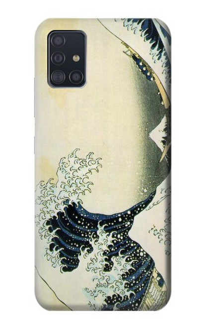 S1040 Hokusai The Great Wave of Kanagawa Hülle Schutzhülle Taschen für Samsung Galaxy A51 5G