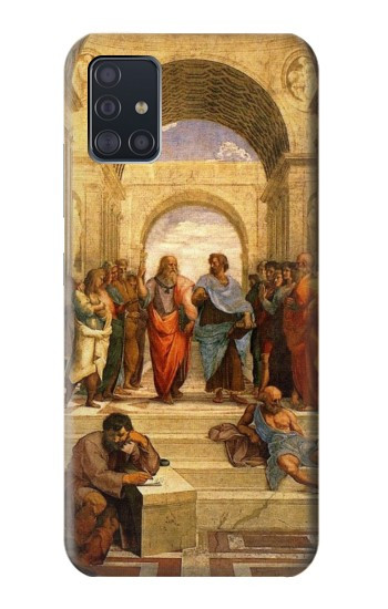 S1086 Raphael's School of Athens Hülle Schutzhülle Taschen für Samsung Galaxy A51 5G