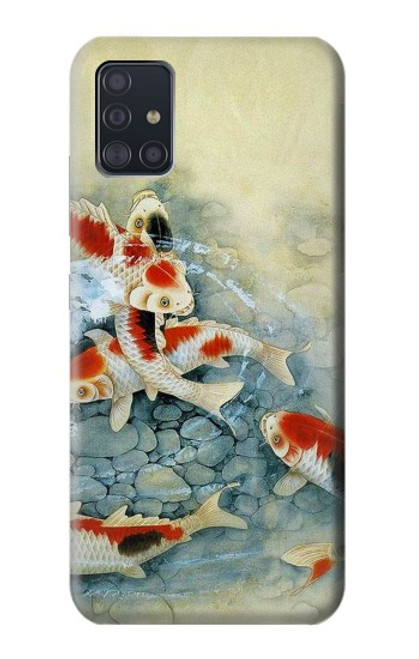 S1654 Koi Carp Fish Art Painting Hülle Schutzhülle Taschen für Samsung Galaxy A51 5G