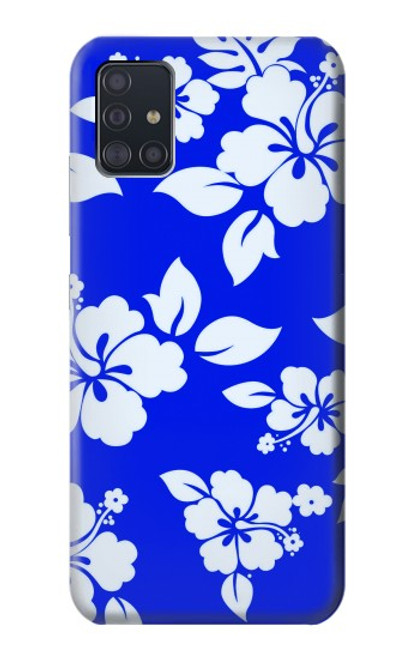 S2244 Hawaiian Hibiscus Blue Pattern Hülle Schutzhülle Taschen für Samsung Galaxy A51 5G