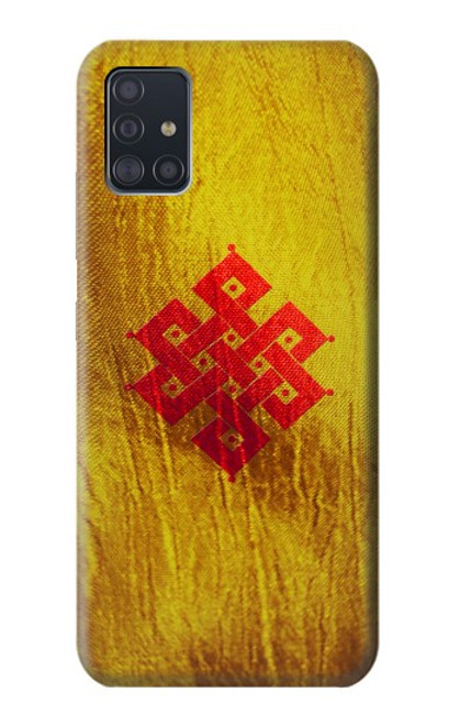 S2318 Eternal Knot Buddhist Spiritual Meditation Hülle Schutzhülle Taschen für Samsung Galaxy A51 5G