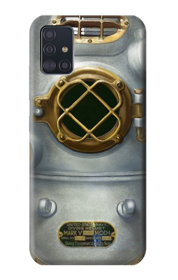 S2646 Vintage Deep Sea Diver Helmet Hülle Schutzhülle Taschen für Samsung Galaxy A51 5G