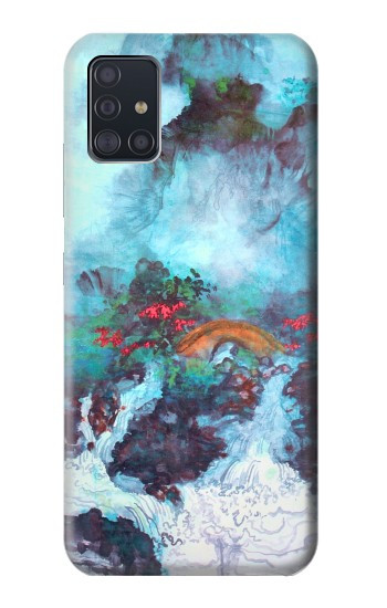 S2724 White Dragon Pool Lui Haisu Hülle Schutzhülle Taschen für Samsung Galaxy A51 5G
