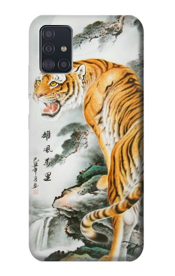 S2750 Oriental Chinese Tiger Painting Hülle Schutzhülle Taschen für Samsung Galaxy A51 5G