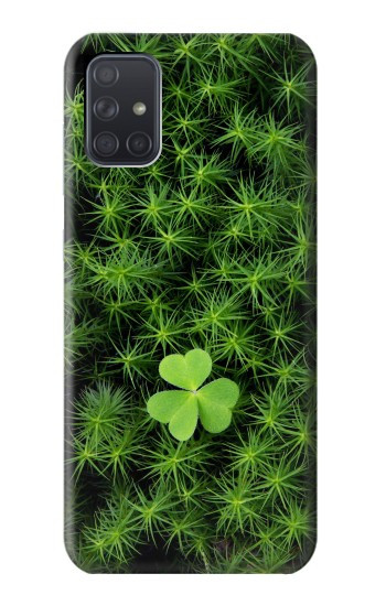 S0358 Clover Lucky Leaf Hülle Schutzhülle Taschen für Samsung Galaxy A71 5G