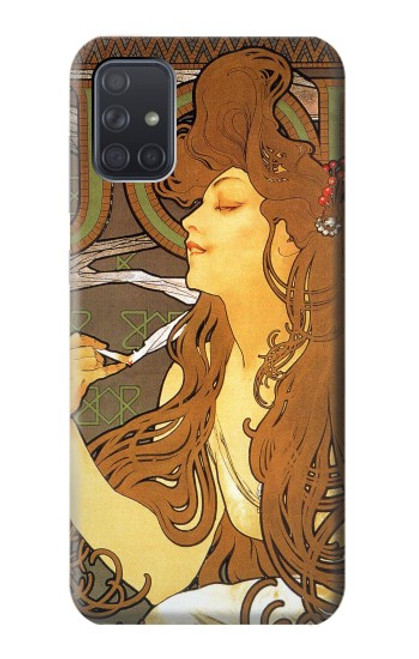 S0969 Alphonse Mucha Job Hülle Schutzhülle Taschen für Samsung Galaxy A71 5G