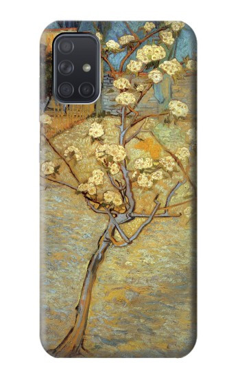 S1978 Van Gogh Letter Pear Tree Blossom Hülle Schutzhülle Taschen für Samsung Galaxy A71 5G