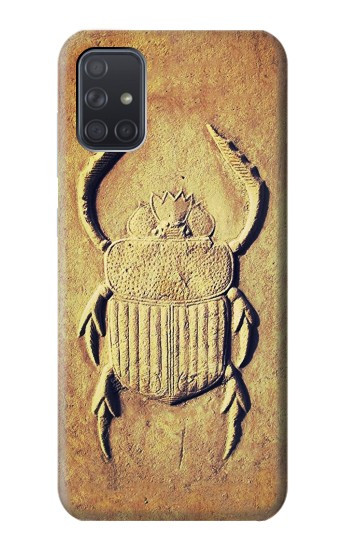S2401 Egyptian Scarab Beetle Graphic Printed Hülle Schutzhülle Taschen für Samsung Galaxy A71 5G