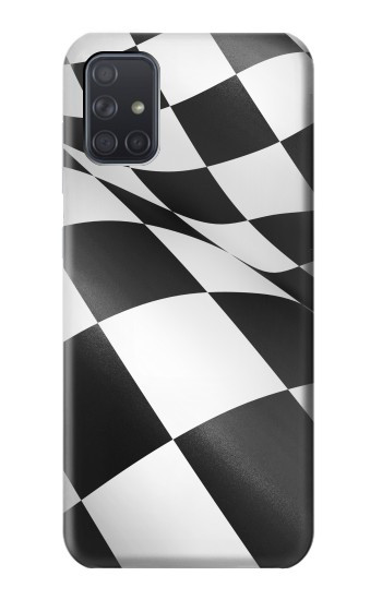 S2408 Checkered Winner Flag Hülle Schutzhülle Taschen für Samsung Galaxy A71 5G