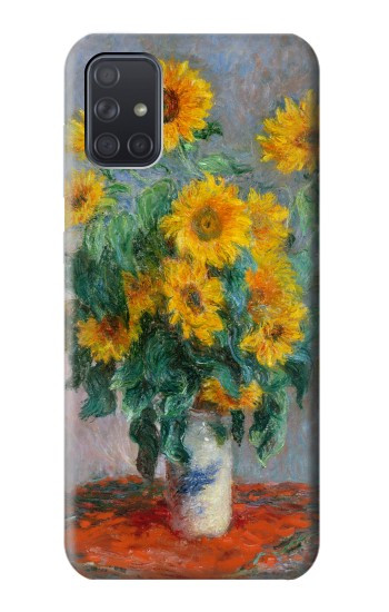 S2937 Claude Monet Bouquet of Sunflowers Hülle Schutzhülle Taschen für Samsung Galaxy A71 5G