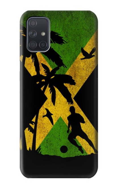 S2975 Jamaica Football Soccer Hülle Schutzhülle Taschen für Samsung Galaxy A71 5G