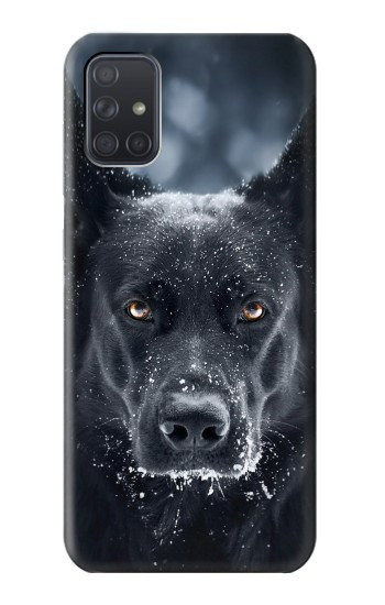 S3168 German Shepherd Black Dog Hülle Schutzhülle Taschen für Samsung Galaxy A71 5G