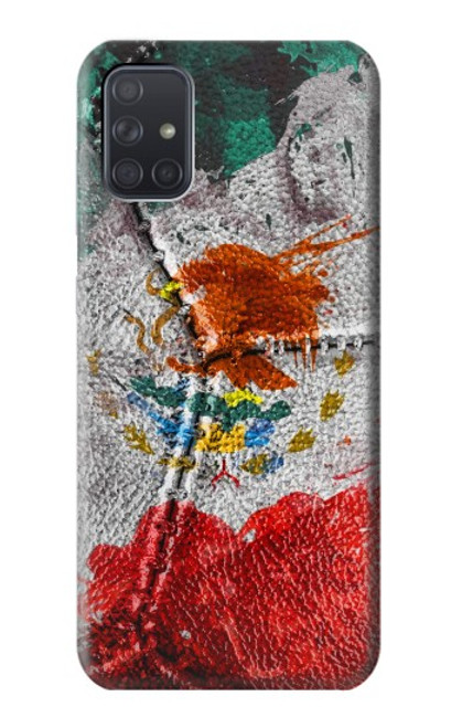 S3314 Mexico Flag Vinatage Football Graphic Hülle Schutzhülle Taschen für Samsung Galaxy A71 5G