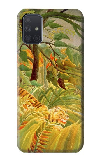 S3344 Henri Rousseau Tiger in a Tropical Storm Hülle Schutzhülle Taschen für Samsung Galaxy A71 5G