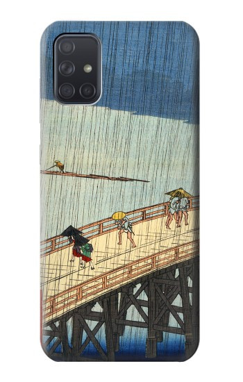 S3347 Utagawa Hiroshige Sudden shower Hülle Schutzhülle Taschen für Samsung Galaxy A71 5G