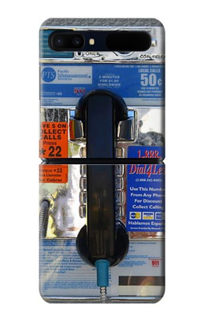 S0087 Payphone Hülle Schutzhülle Taschen für Samsung Galaxy Z Flip 5G