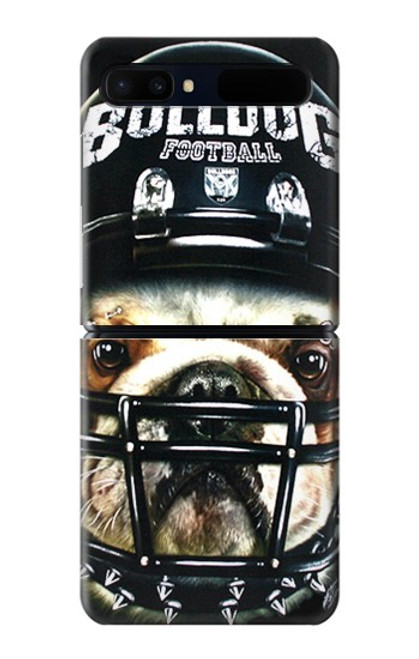 S0098 Bulldog American Football Hülle Schutzhülle Taschen für Samsung Galaxy Z Flip 5G