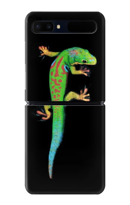 S0125 Green Madagascan Gecko Hülle Schutzhülle Taschen für Samsung Galaxy Z Flip 5G