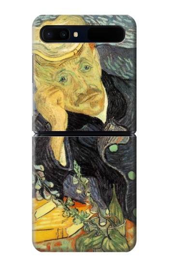 S0212 Van Gogh Portrait of Dr. Gachet Hülle Schutzhülle Taschen für Samsung Galaxy Z Flip 5G