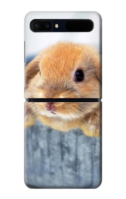 S0242 Cute Rabbit Hülle Schutzhülle Taschen für Samsung Galaxy Z Flip 5G