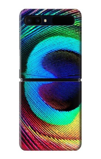 S0511 Peacock Hülle Schutzhülle Taschen für Samsung Galaxy Z Flip 5G