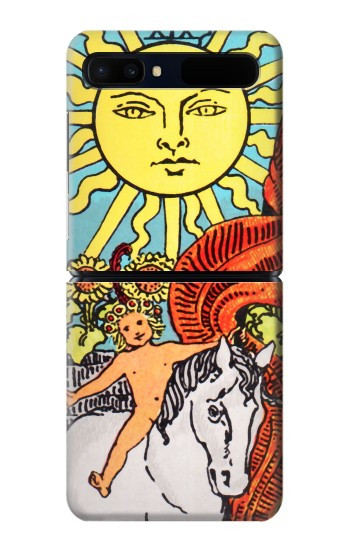S0565 Tarot Sun Hülle Schutzhülle Taschen für Samsung Galaxy Z Flip 5G
