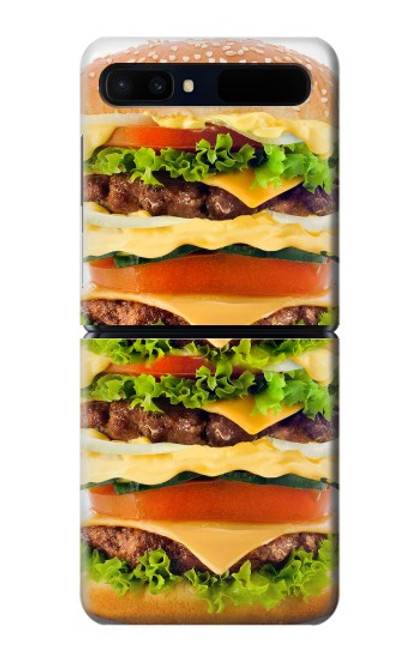 S0790 Hamburger Hülle Schutzhülle Taschen für Samsung Galaxy Z Flip 5G