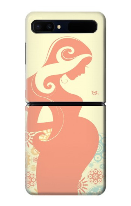 S0815 Pregnant Art Hülle Schutzhülle Taschen für Samsung Galaxy Z Flip 5G