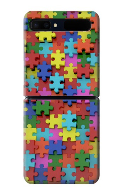 S0816 Puzzle Hülle Schutzhülle Taschen für Samsung Galaxy Z Flip 5G