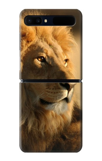 S1046 Lion King of Forest Hülle Schutzhülle Taschen für Samsung Galaxy Z Flip 5G