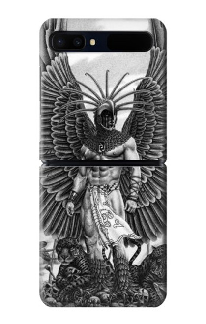 S1235 Aztec Warrior Hülle Schutzhülle Taschen für Samsung Galaxy Z Flip 5G