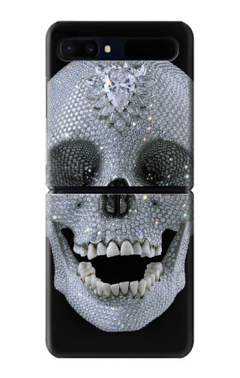 S1286 Diamond Skull Hülle Schutzhülle Taschen für Samsung Galaxy Z Flip 5G