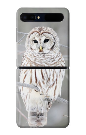 S1566 Snowy Owl White Owl Hülle Schutzhülle Taschen für Samsung Galaxy Z Flip 5G