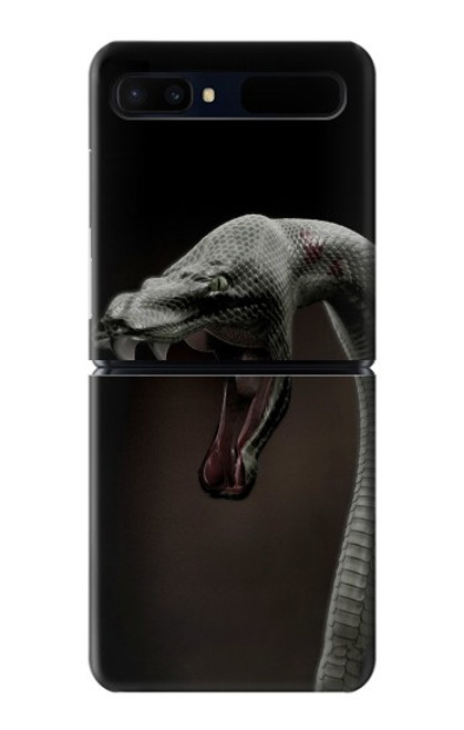 S1597 Black Mamba Snake Hülle Schutzhülle Taschen für Samsung Galaxy Z Flip 5G