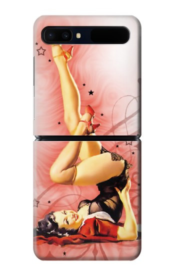 S1669 Pinup Girl Vintage Hülle Schutzhülle Taschen für Samsung Galaxy Z Flip 5G