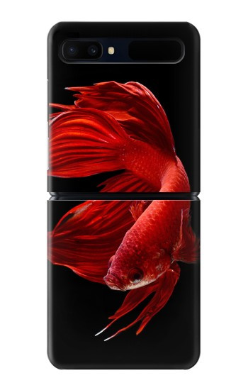 S2092 Red Siamese Fighting Fish Hülle Schutzhülle Taschen für Samsung Galaxy Z Flip 5G