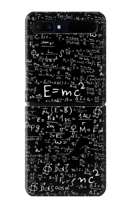 S2574 Mathematics Physics Blackboard Equation Hülle Schutzhülle Taschen für Samsung Galaxy Z Flip 5G