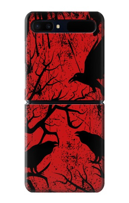 S3325 Crow Black Blood Tree Hülle Schutzhülle Taschen für Samsung Galaxy Z Flip 5G