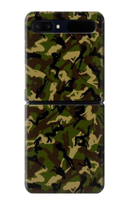 S3356 Sexy Girls Camo Camouflage Hülle Schutzhülle Taschen für Samsung Galaxy Z Flip 5G