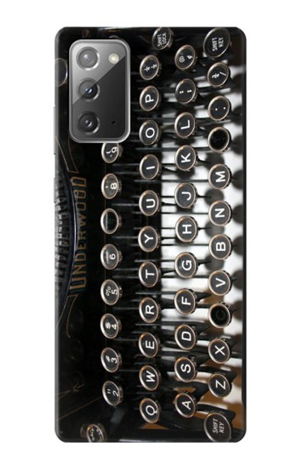 S0620 Typewriter Hülle Schutzhülle Taschen für Samsung Galaxy Note 20