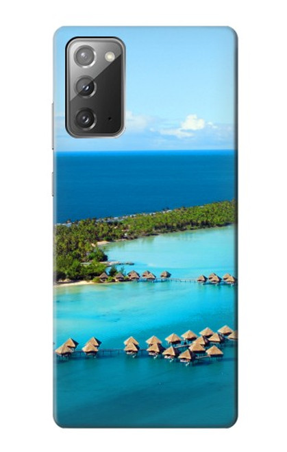S0844 Bora Bora Island Hülle Schutzhülle Taschen für Samsung Galaxy Note 20