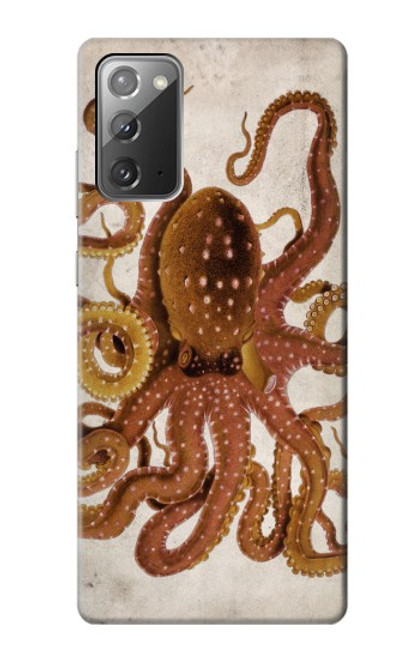 S2801 Vintage Octopus Hülle Schutzhülle Taschen für Samsung Galaxy Note 20