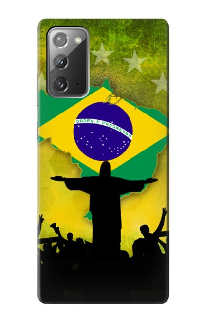 S2981 Brazil Football Soccer Hülle Schutzhülle Taschen für Samsung Galaxy Note 20