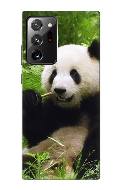 S1073 Panda Enjoy Eating Hülle Schutzhülle Taschen für Samsung Galaxy Note 20 Ultra, Ultra 5G