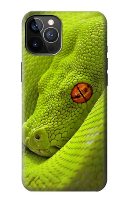 S0785 Green Snake Hülle Schutzhülle Taschen für iPhone 12, iPhone 12 Pro
