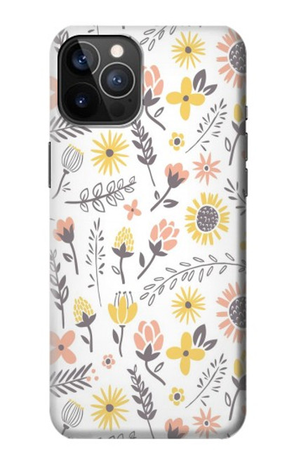 S2354 Pastel Flowers Pattern Hülle Schutzhülle Taschen für iPhone 12, iPhone 12 Pro