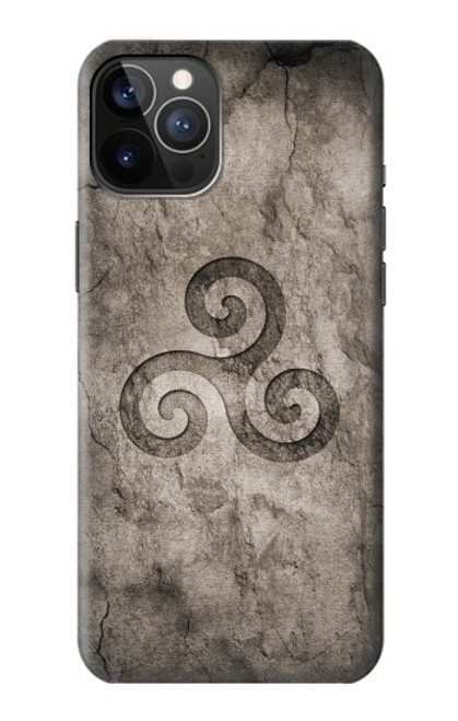 S2892 Triskele Symbol Stone Texture Hülle Schutzhülle Taschen für iPhone 12, iPhone 12 Pro