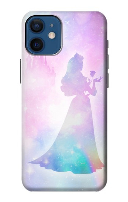 S2992 Princess Pastel Silhouette Hülle Schutzhülle Taschen für iPhone 12 mini
